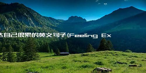 表达自己很累的英文句子(Feeling Exhausted Rewriting the Title to Describe Being Tired in English)